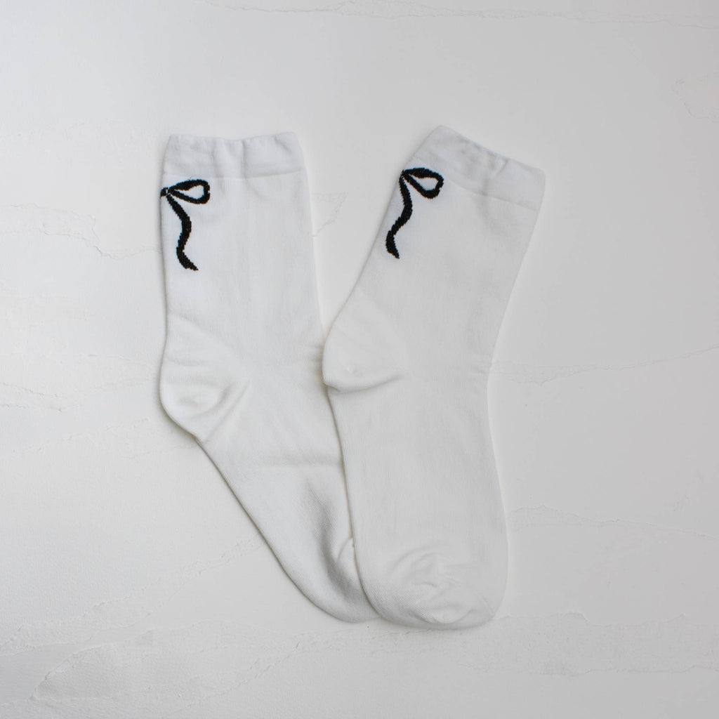 Women's Ribbon Bow Casual Socks