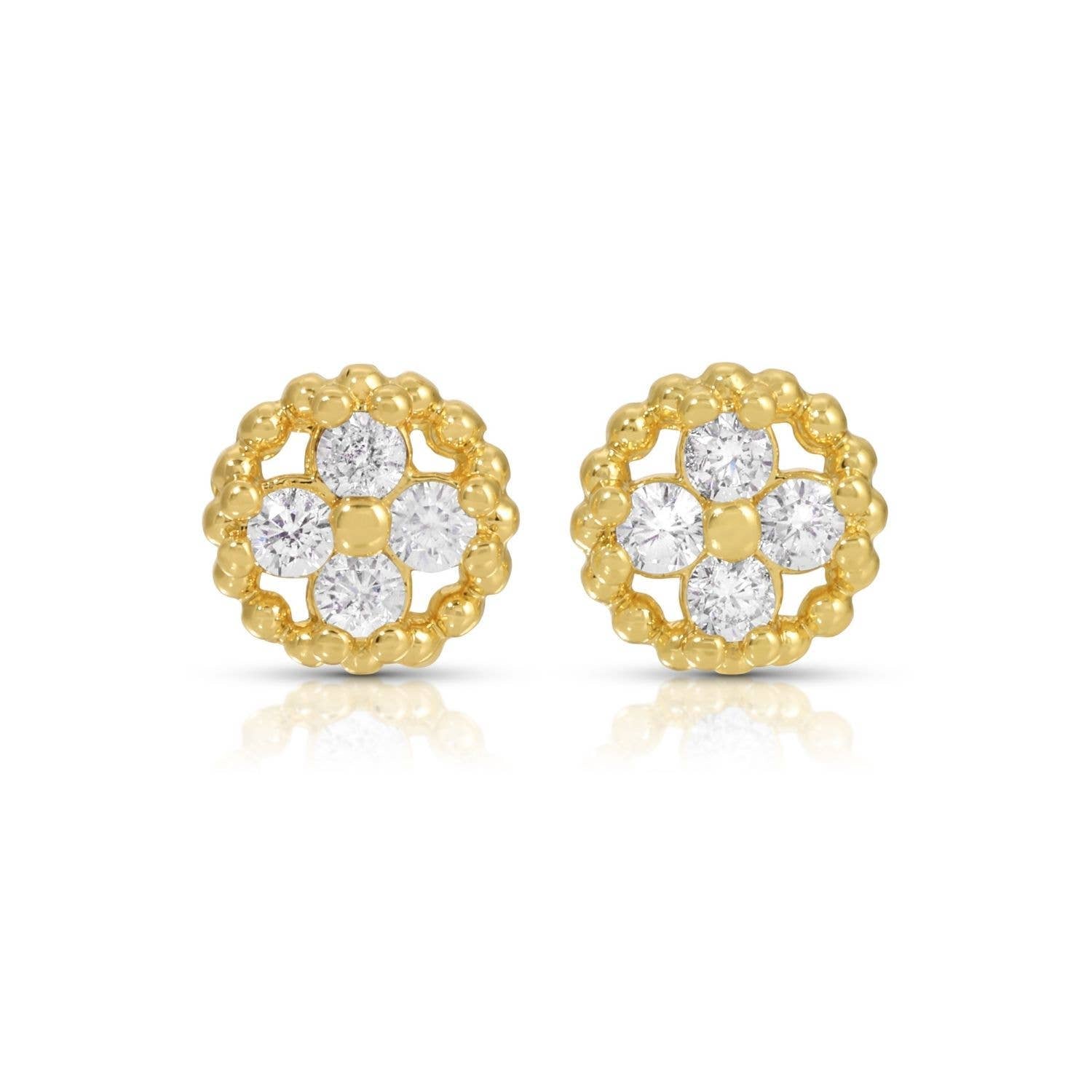 Fleur Studs on Velvet Tag