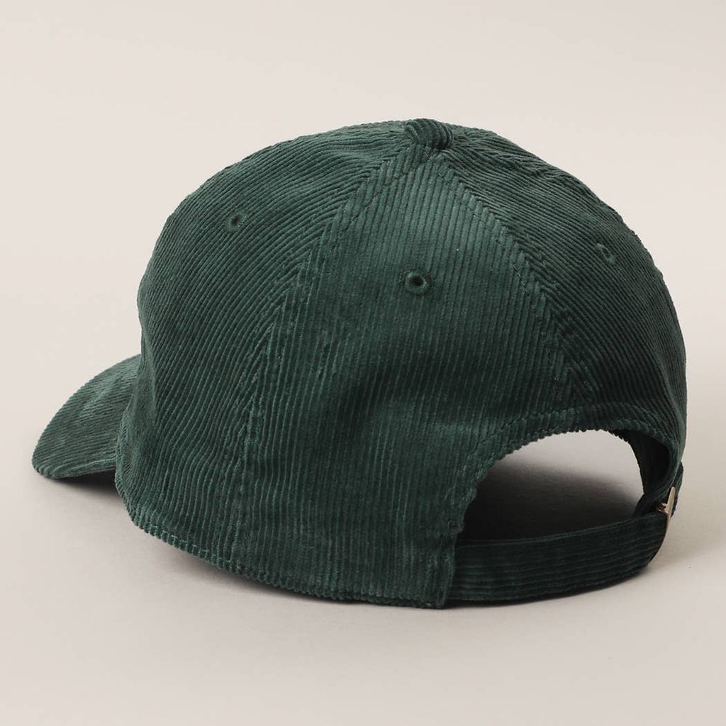 FLYING MALLARD Embroidered Corduroy Baseball Cap