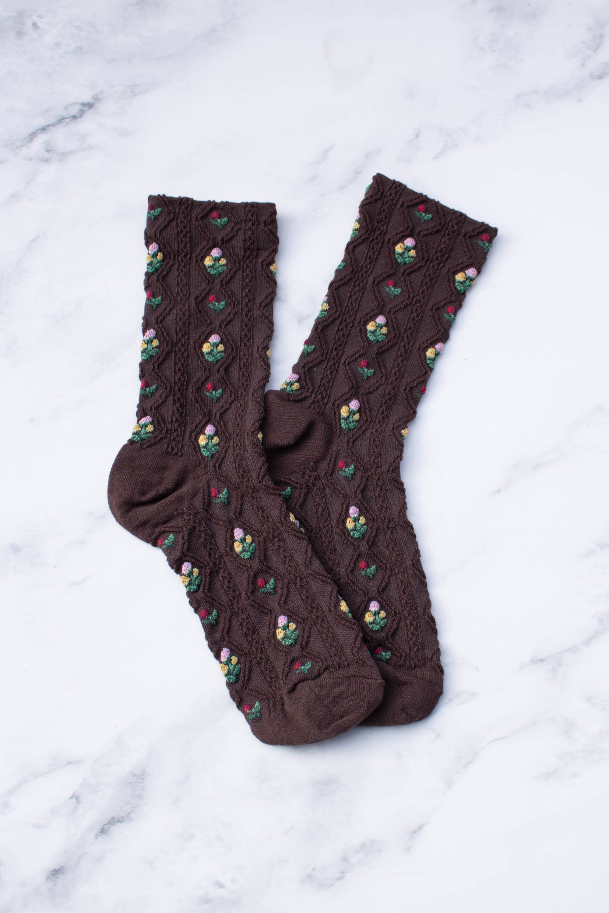 Romantic Floral Casual Socks