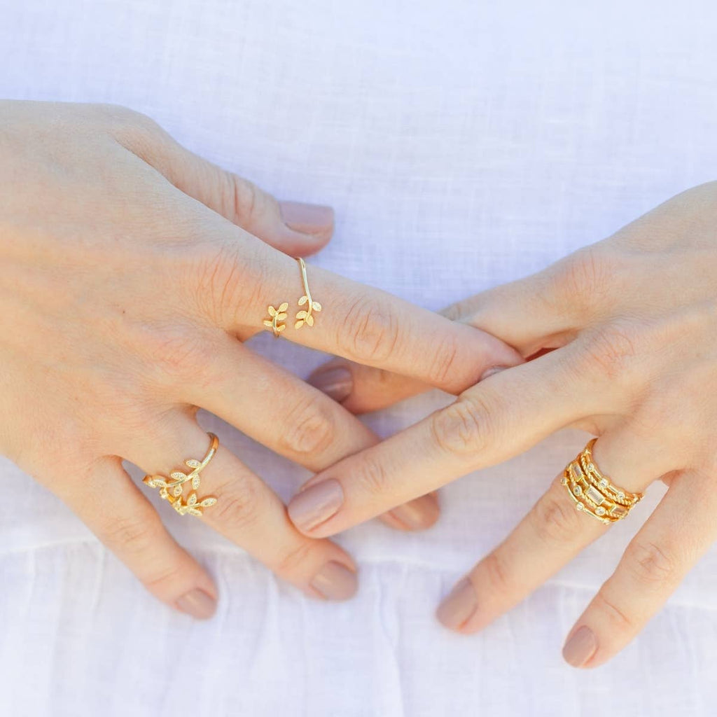 Adjustable Leaf Ring