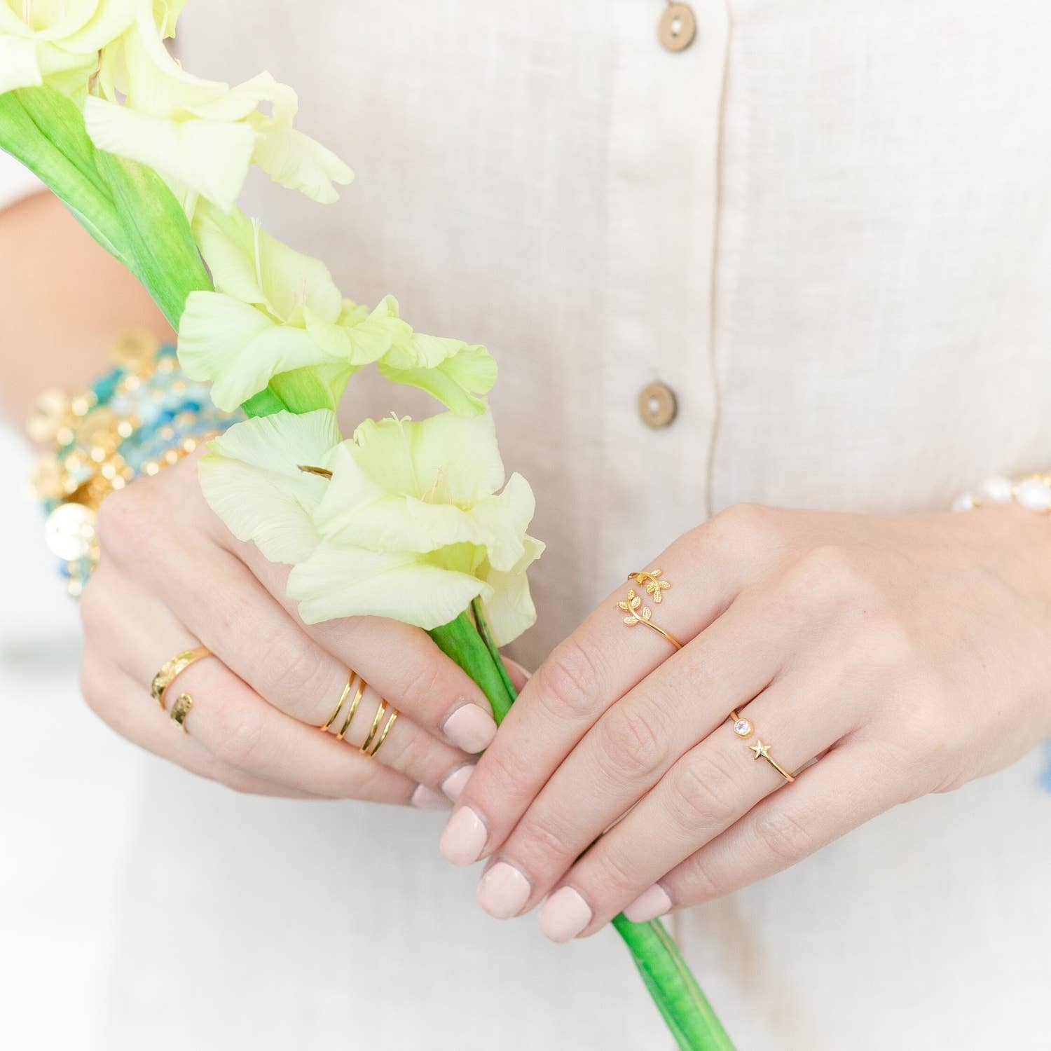 Adjustable Leaf Ring