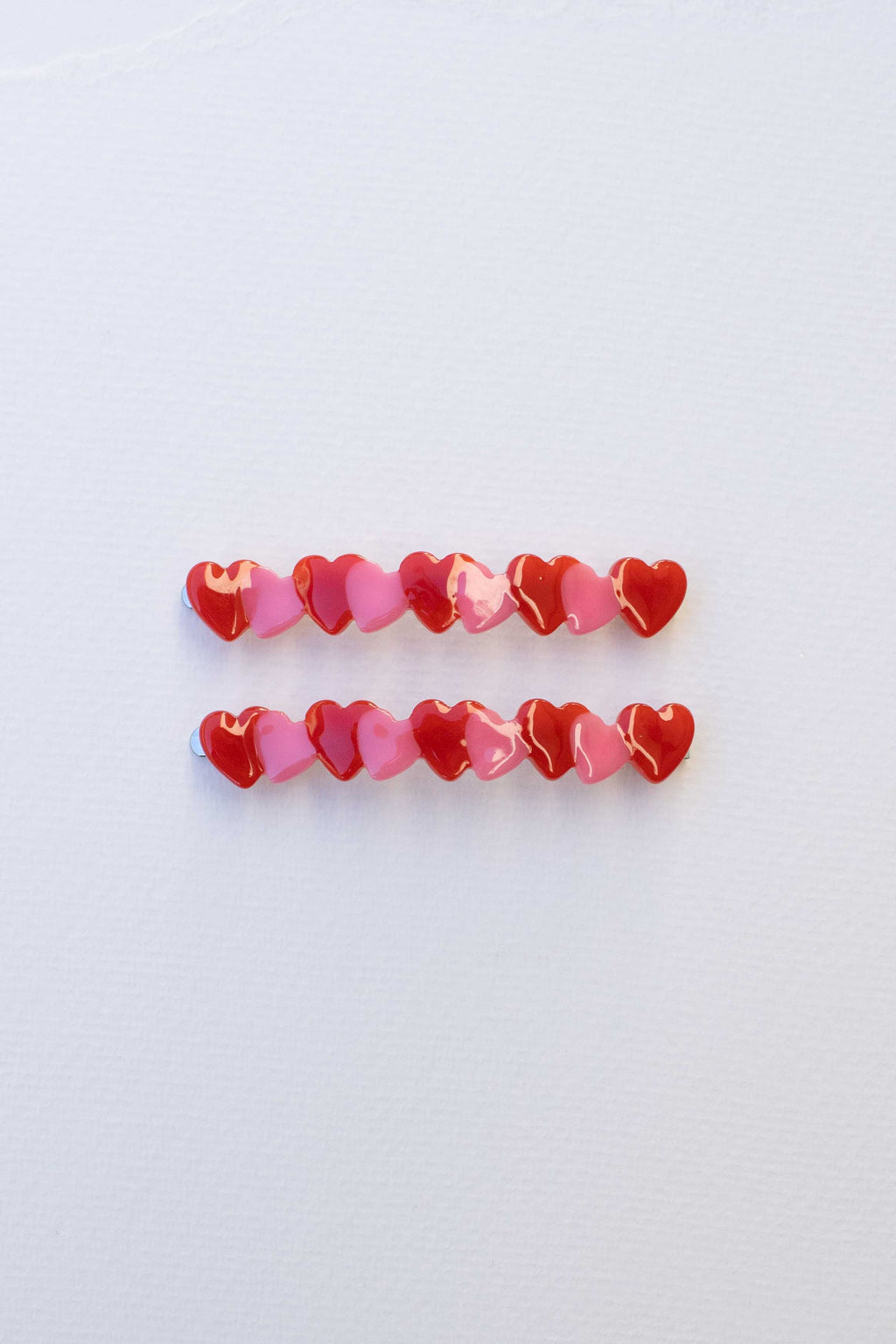 Eco Acetate Candy Heart Hair Pin Set