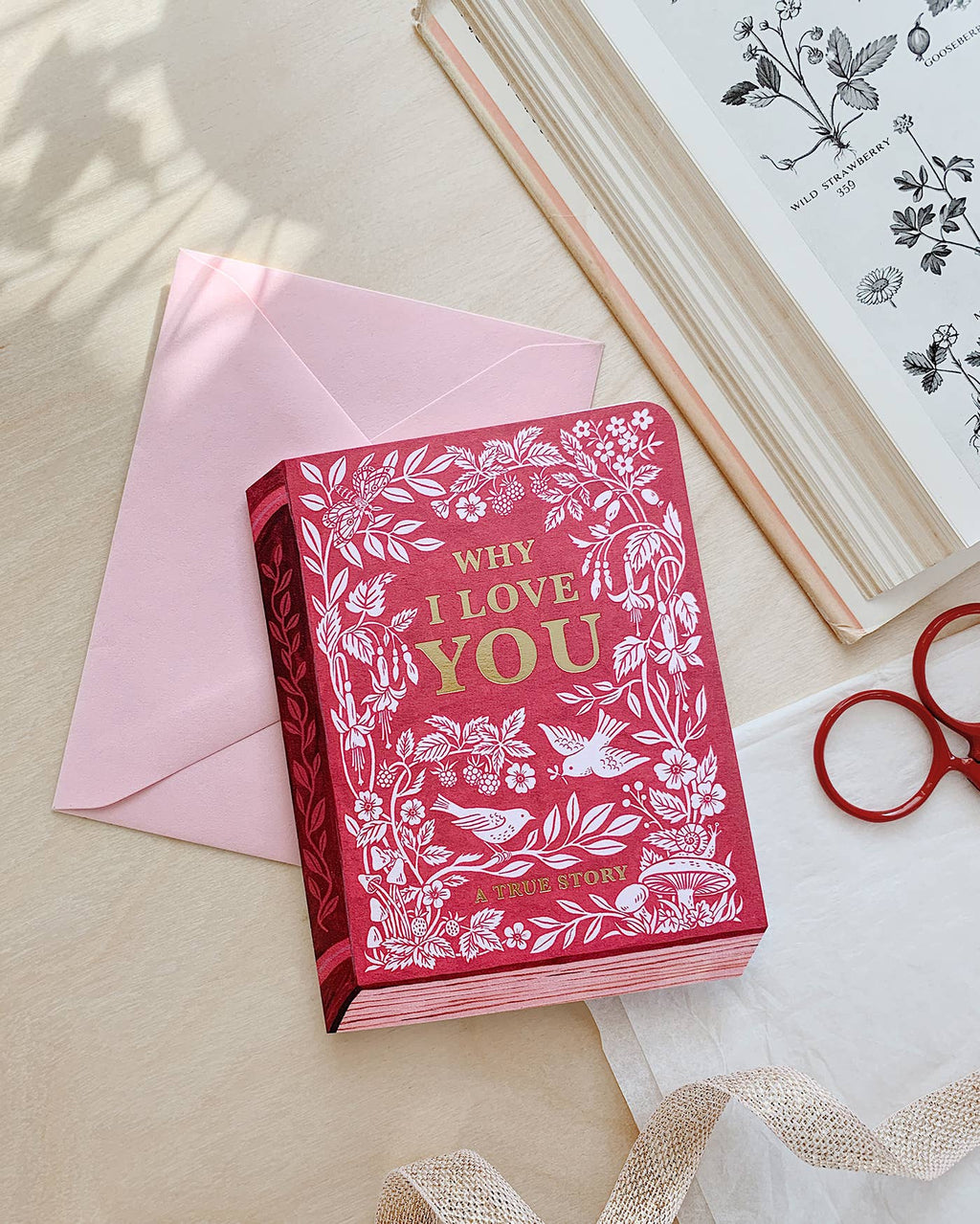 WHY I LOVE YOU "BOOK" | Greeting card