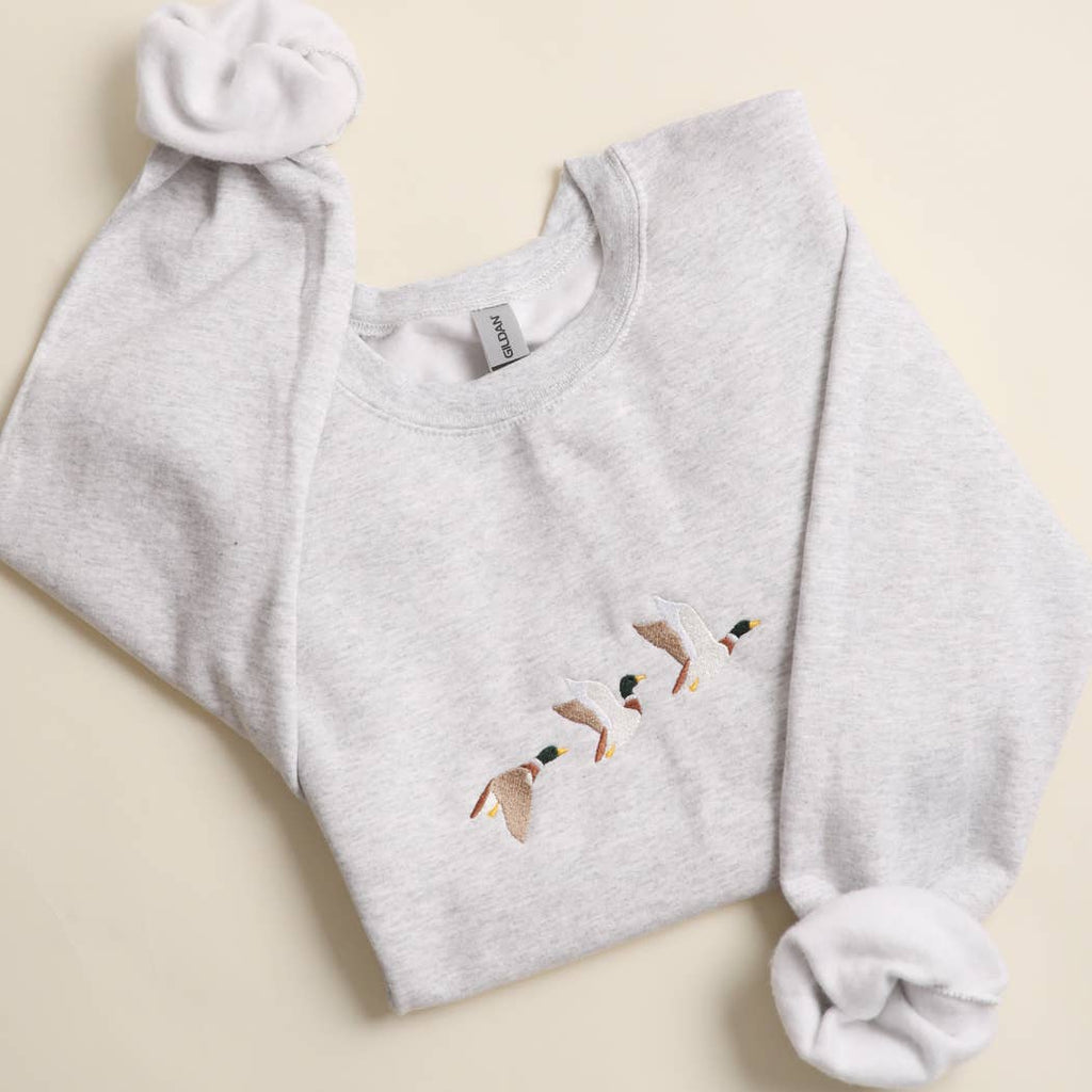 Flying Mallard Embroidered Heavyweight Fleece Sweatshirt