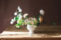 Cottage inspired floral arrangement for A la Carte Weddings in Madison Huntsville AL