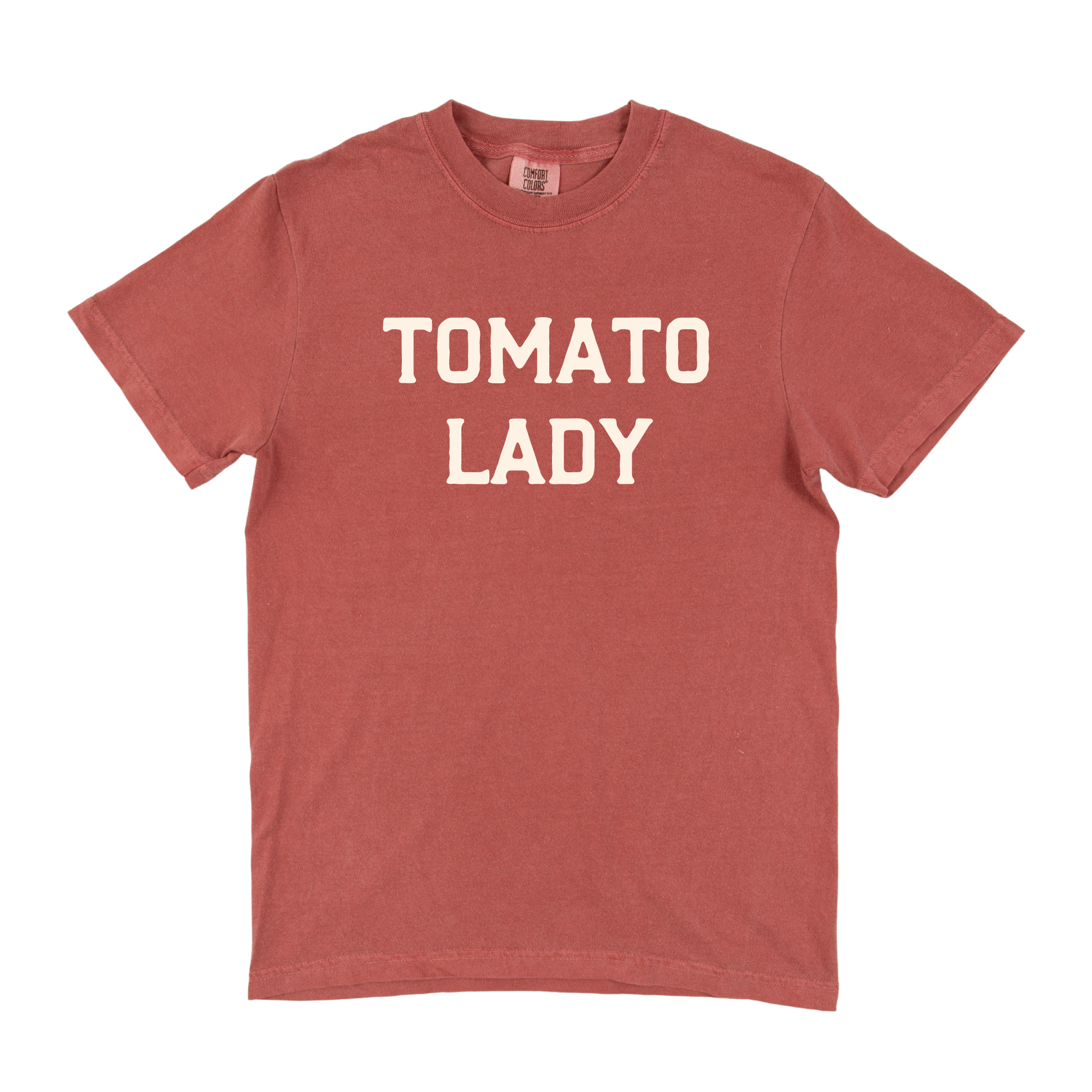 Tomato Lady Tee - Crimson