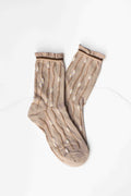 Wavy Daisy Cotton Blend Socks
