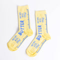 Butter Socks - Butter Foodie Gifts Small Crew Socks