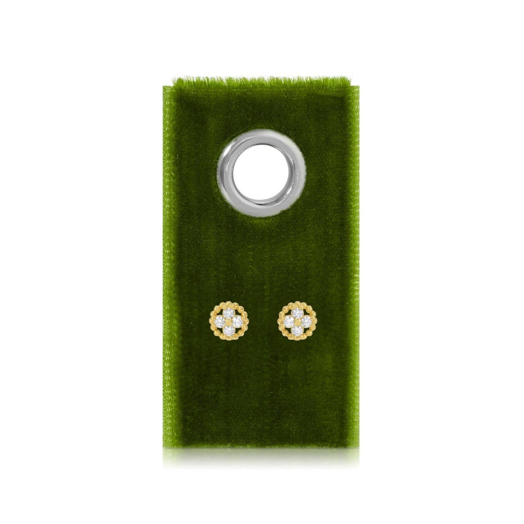 Fleur Studs on Velvet Tag